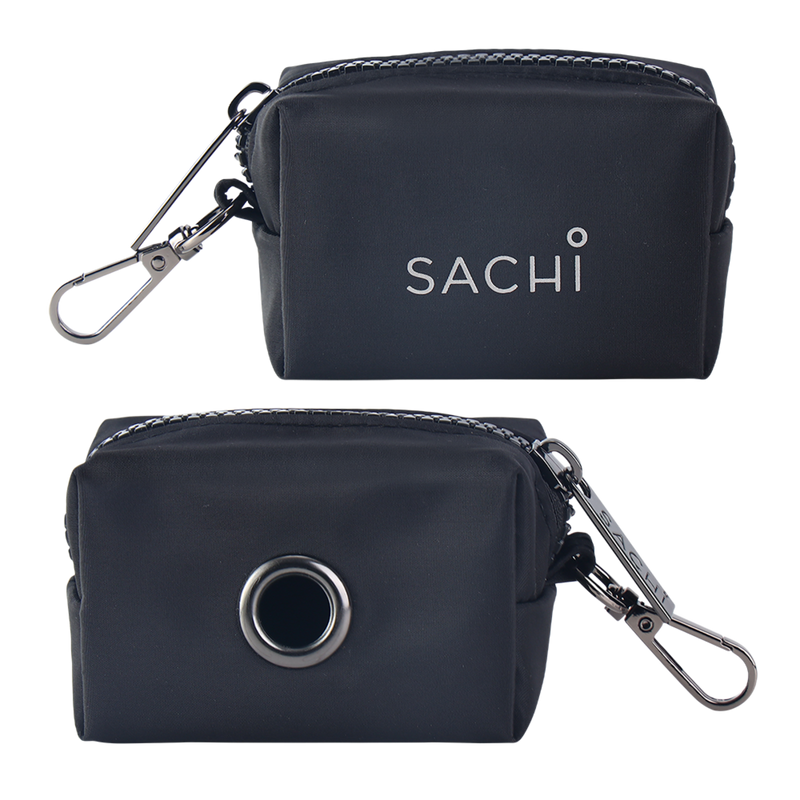 Sachi Puppack Portable Waste Bag Holder - Black