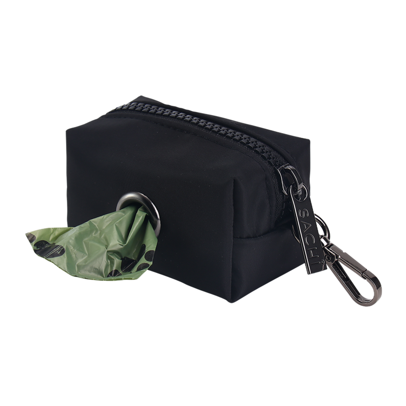 Sachi Puppack Portable Waste Bag Holder - Black