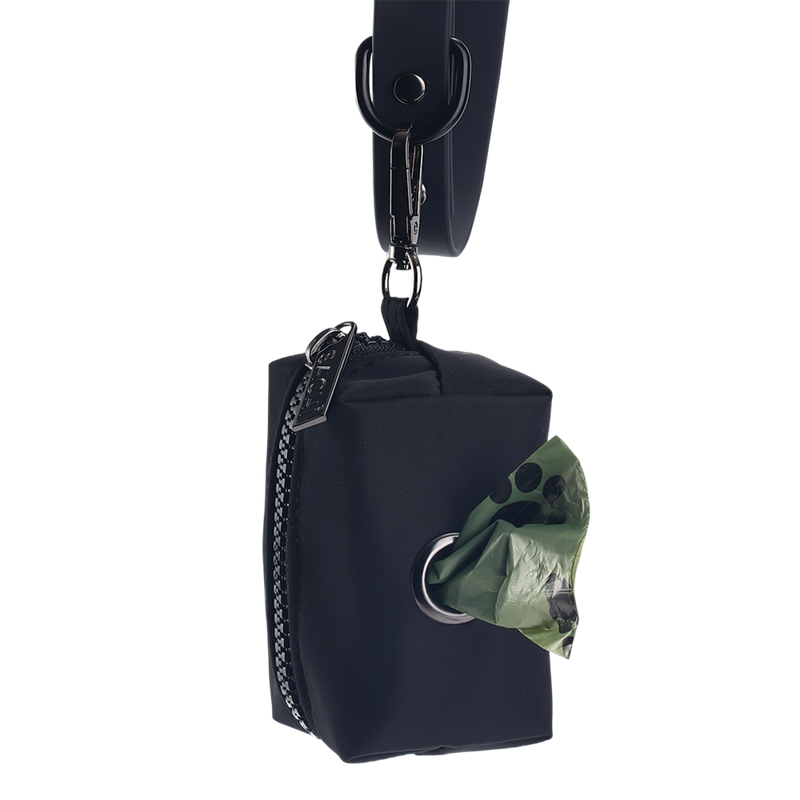 Sachi Puppack Portable Waste Bag Holder - Black