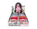 Sachi Pop Folding Travel Fan - 6 Assorted Designs