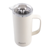 Oasis Stainless Steel Double Wall Insulated Coffee Press 4 Cup 600ml - Alabaster