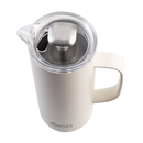 Oasis Stainless Steel Double Wall Insulated Coffee Press 4 Cup 600ml - Alabaster