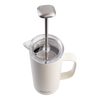 Oasis Stainless Steel Double Wall Insulated Coffee Press 4 Cup 600ml - Alabaster