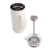 Oasis Stainless Steel Double Wall Insulated Coffee Press 4 Cup 600ml - Alabaster