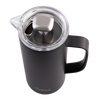 Oasis Stainless Steel Double Wall Insulated Coffee Press 4 Cup 600ml - Black
