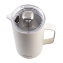 Oasis Stainless Steel Double Wall Insulated Coffee Press 8 Cup 1L - Alabaster