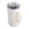 Oasis Stainless Steel Double Wall Insulated Coffee Press 8 Cup 1L - Alabaster