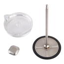 Oasis Stainless Steel Double Wall Insulated Coffee Press 8 Cup 1L - Black