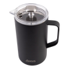 Oasis Stainless Steel Double Wall Insulated Coffee Press 8 Cup 1L - Black