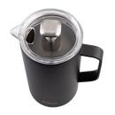 Oasis Stainless Steel Double Wall Insulated Coffee Press 8 Cup 1L - Black