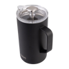 Oasis Stainless Steel Double Wall Insulated Coffee Press 8 Cup 1L - Black