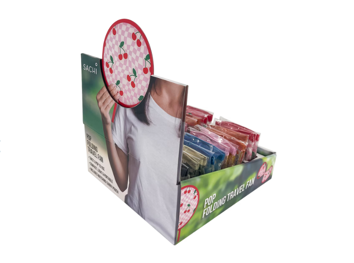 Sachi Pop Folding Travel Fan - 6 Assorted Designs