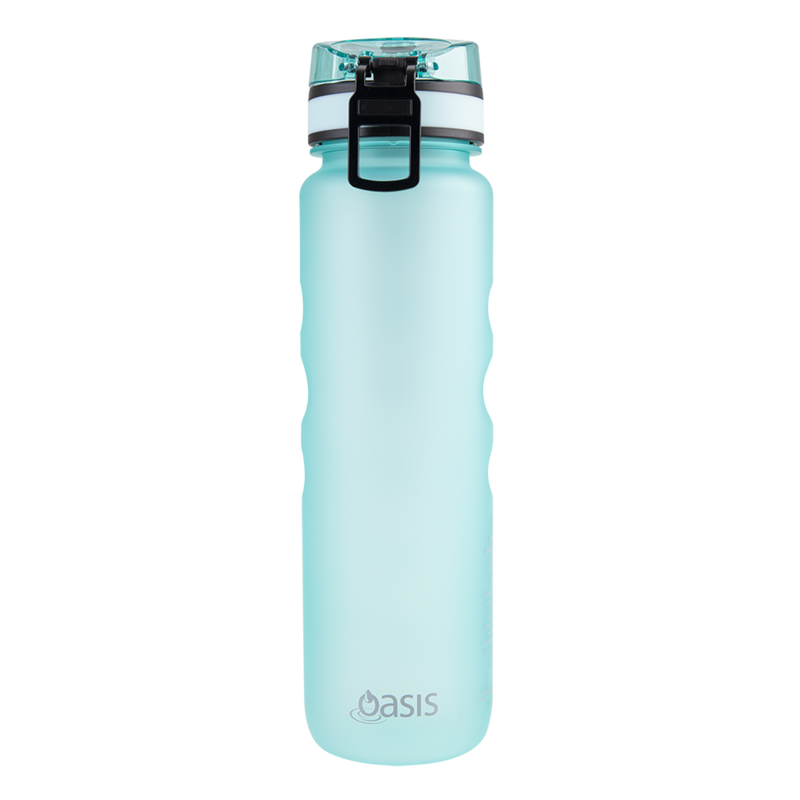 Oasis Tritan Motivational Sports Bottle 1Lt - Aqua Marine
