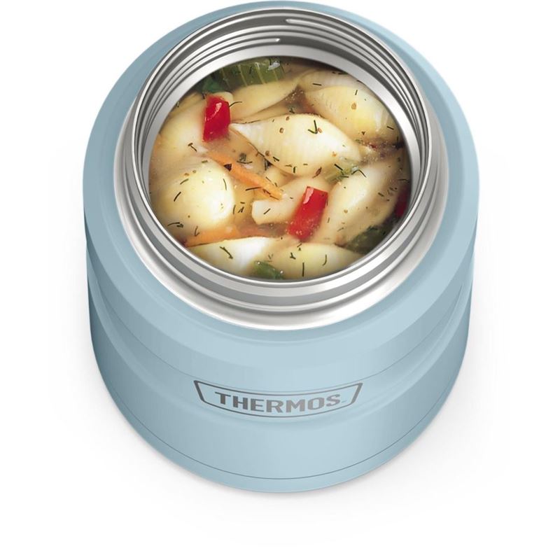 Thermos 470ml Stainless King Vacuum Food Flask/Jar with Spoon - Powder Blue