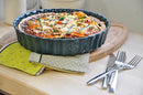Emile Henry Deep Ceramic Pastry Tart Dish 24cm - Charcoal