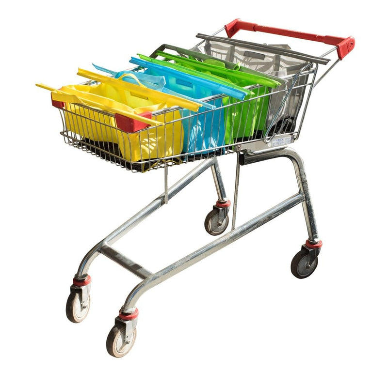 Karlstert Sort & Carry Shopping Trolley Bags Short  - 4 Piece Set