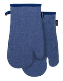 Ladelle Eco Recycled Royal 2pk Oven Mitts 18x33cm