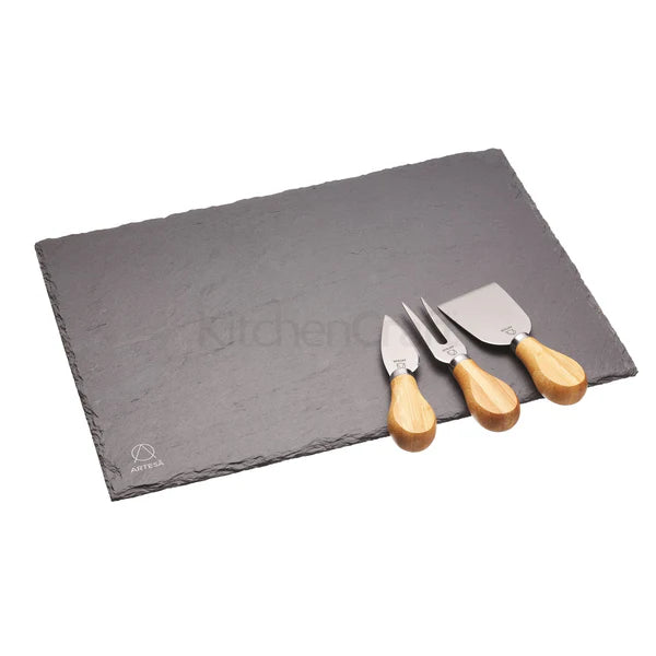 Artesa Slate Cheese Platter Set 35x25cm