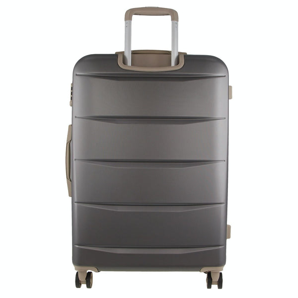 Pierre Cardin Hard Shell 4 Wheel Suitcase - Medium - Graphite - Expandable
