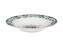 Casa Domani  Rosetta Rim Soup Bowl Antique Blue - 23x3.5cm