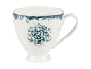 Casa Domani Rosetta Footed Mug Antique Blue - 310ml