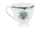 Casa Domani Rosetta Footed Mug Antique Blue - 310ml