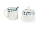 Casa Domani Rosetta Sugar & Creamer Set Antique Blue - Gift Boxed