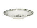Casa Domani Rosetta Rim Soup Bowl  Antique Green  - 23x3.5cm