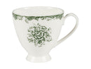 Casa Domani Rosetta Footed Mug Antique Green - 310ml