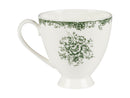 Casa Domani Rosetta Footed Mug Antique Green - 310ml