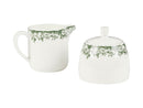 Casa Domani Rosetta Sugar & Creamer Set Antique Green - Gift Boxed
