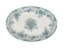 Casa Domani Rosetta Oval Platter 37x25cm Antique Blue Gift Boxed