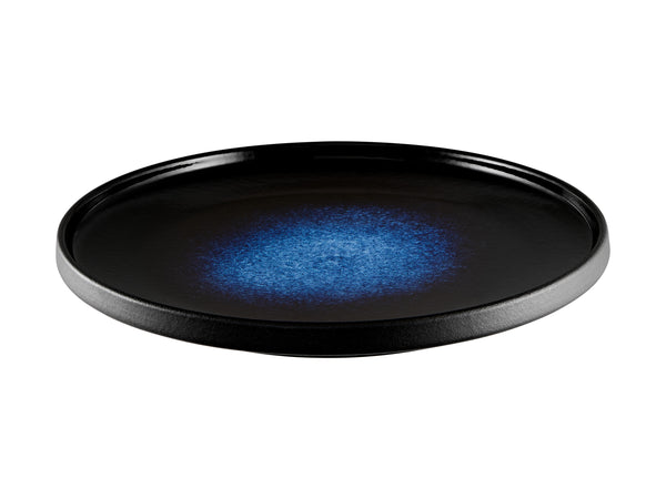 Maxwell & Williams Caviar Midnight High Rim Plate - 21cm