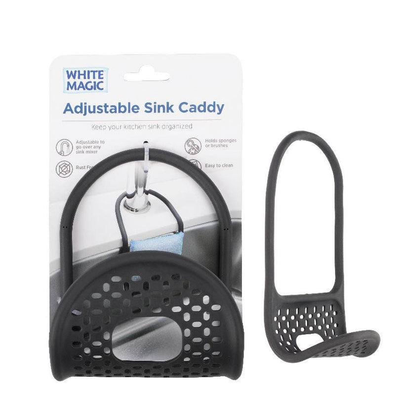 White Magic Sink Caddy Adjustable 11x26cm - Grey