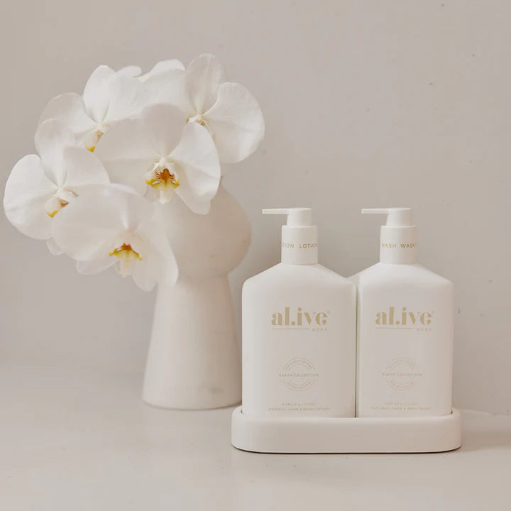 al.ive Body Wash & Lotion Duo in Mango & Lychee (Made in Australia)