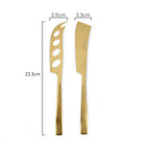 St. Clare Nordic 2pc Cheese Knife Set - Gold