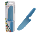 Appetito Kid's Safety Knife w/ Non-Stick Serrated Blade - Blue