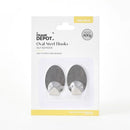 Frame Depot Self-Stick Hooks 2 Pack - Black