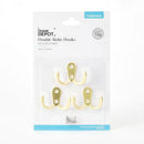 Frame Depot Hook With Screw 3 Pack - Gold