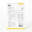 Frame Depot Self-Stick White Double Hooks With 2 Hangers 2 Pack - White