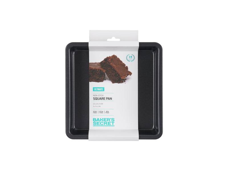 Bakers Secret Ultimate Non-Stick Square Bake Pan - 23cm