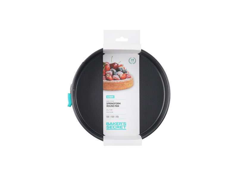 Bakers Secret Ultimate Non-Stick Springform Round Cake Pan - 25cm