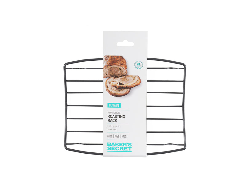 Bakers Secret Ultimate Non-Stick Roasting Rack - 25.5x20.5cm