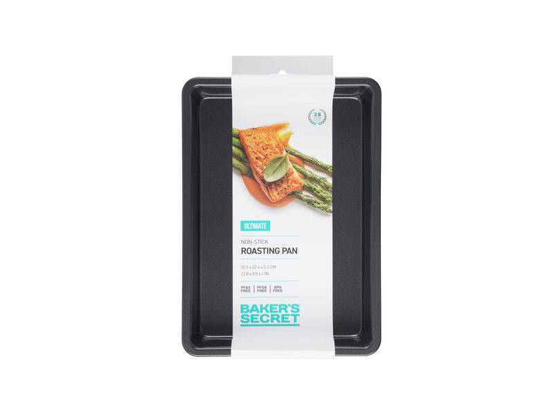 Bakers Secret Ultimate Non-Stick Medium Roasting Pan - 32.5x22.4cm