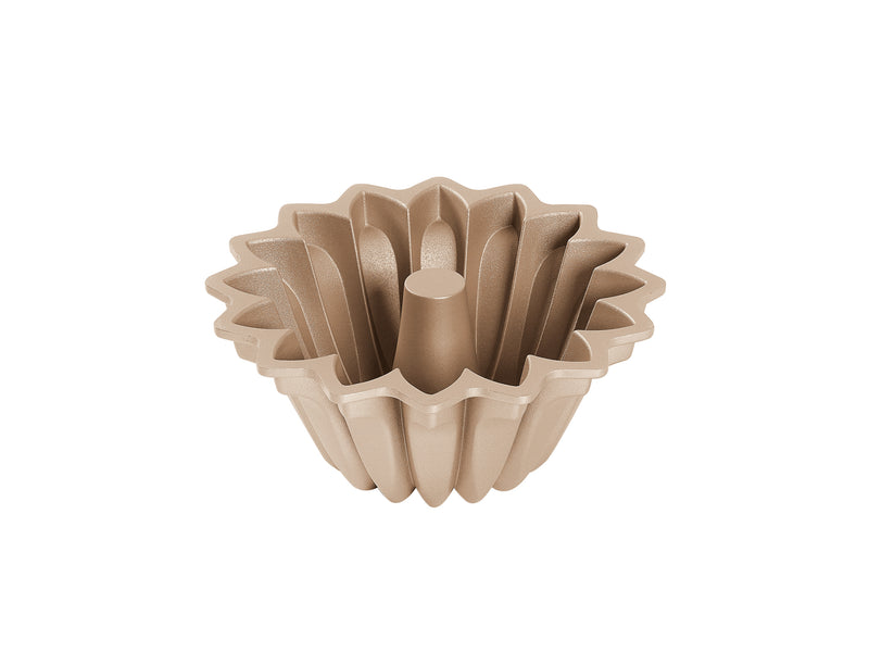 Bakers Secret Fluted Spring Water Non-Stick Cast Aluminium Fluted Pan - Champagne - Gift Boxed - 21.5x10.7cm