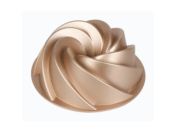 Bakers Secret Fluted Marissa Non-Stick Cast Aluminium Fluted Pan - Champagne - Gift Boxed - 22.5x9cm