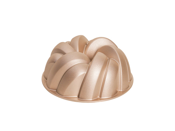 Bakers Secret Fluted Cordon Non-Stick Cast Aluminium Fluted Pan - Champagne - Gift Boxed - 22.5x9.5cm