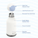 Asobu Bestie Bottle Sheep Double Wall Insulated Bottle 460ml - White