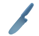 Appetito Kid's Safety Knife w/ Non-Stick Serrated Blade - Blue