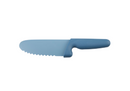 Appetito Kid's Safety Knife w/ Non-Stick Serrated Blade - Blue
